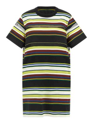 Sacai: Vestidos media pierna - Vestido Midi - Multicolor