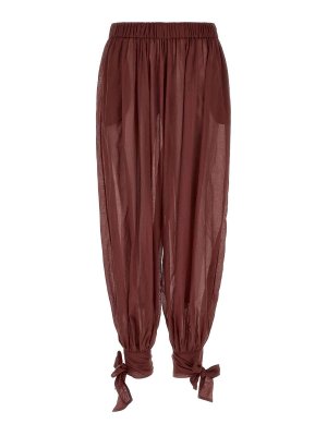 THE ANDAMANE: Pantalones casual - Pantalón Casual - Rojo Oscuro