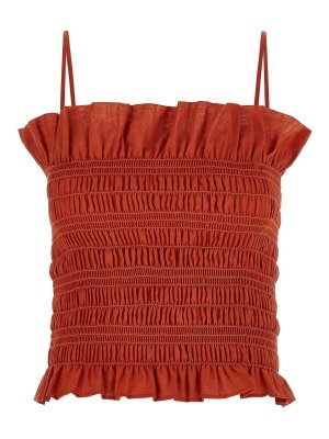 THE ANDAMANE: Tops y camisetas sin mangas - Top - Rojo