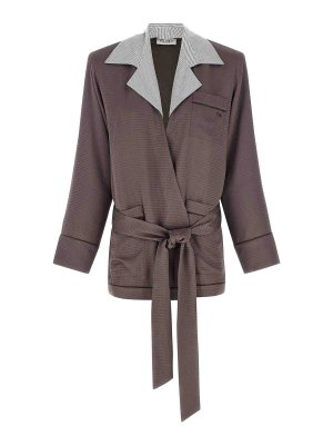 The Attico: blazers - Dressing Gown Blazer