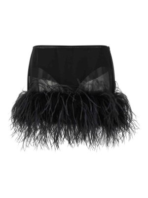 The Attico: mini skirts - Feather Skirt