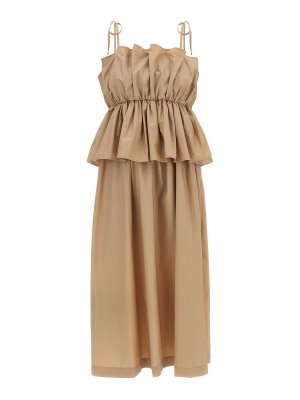 TWINSET: Vestidos largos - Vestido Largo - Beis
