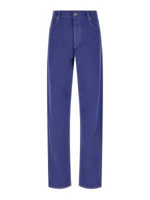 VERSACE: Jeans Rectos - Vaqueros Rectos - Azul