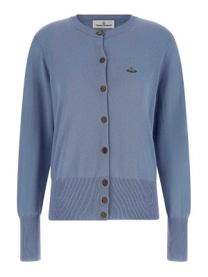 VIVIENNE WESTWOOD: Cárdigans - Cárdigan - Azul Claro