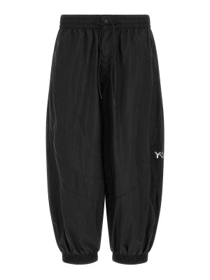 Y-3: tracksuit bottoms - Rough-Edged Joggers