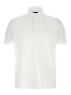ZEGNA: polo shirts - Piqu Cotton Polo Shirt