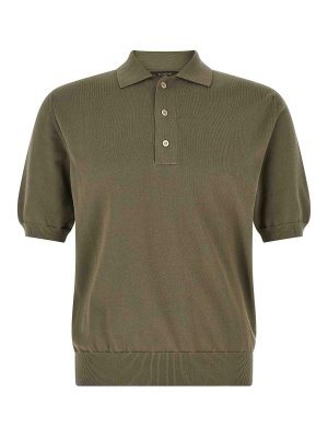 ZANONE: polo shirts - Cotton Knit Polo Shirt