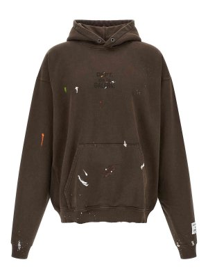 GALLERY DEPT.: Sweatshirts & Sweaters - French Logo Painted Hoodie