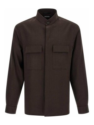 ZEGNA: Blusas - Blusa - Marrón