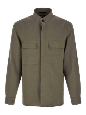 ZEGNA: Blusas - Blusa - Gris
