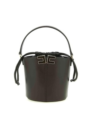 ELISABETTA FRANCHI: Bucket bags - Logo Bucket Bag