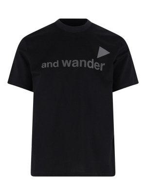 AND WANDER: Tシャツ - Tシャツ - 黒