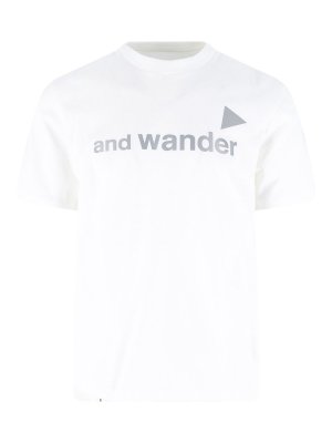 AND WANDER: Camisetas - Camiseta - Blanco