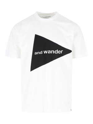 AND WANDER: Camisetas - Camiseta - Blanco