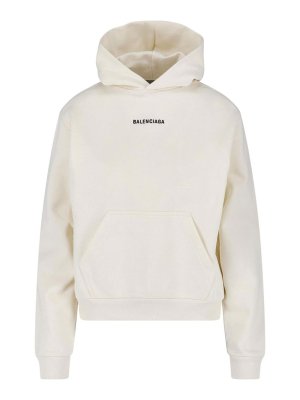 BALENCIAGA: Sweatshirts und Pullover - Sweatshirt - Weiß