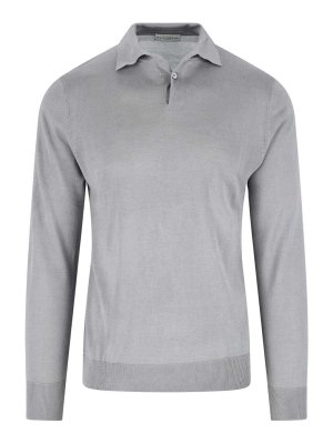 BALLANTYNE: polo shirts - Silk and cashmere polo shirt