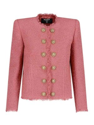 Balmain: カジュアルジャケット - カジュアルジャケット - ヌードカラー