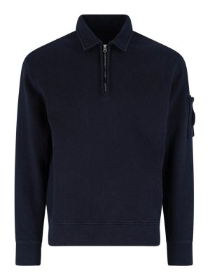 C.P. COMPANY: Sudaderas y suéteres - Sudadera - Azul