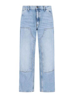 CARHARTT: straight leg jeans - OG double knee jeans