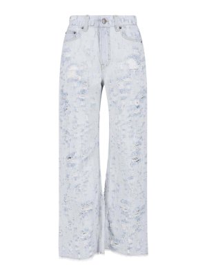 HAIKURE: Jeans patte d'éléphant - Jean Évasé - Bleu