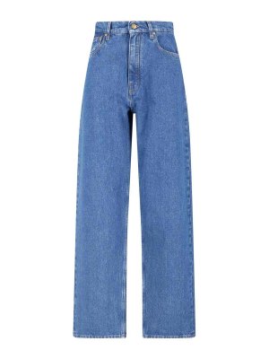 JIL SANDER: Jeans à jambe droite - Jean Droit - Bleu
