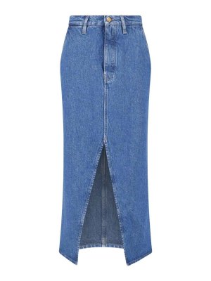 JIL SANDER: Knielange und Midi Röcke - Midirock - Blau