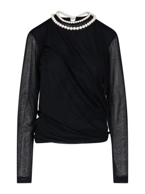 JUNYA WATANABE: Pull col rond - Pull Col Rond - Noir