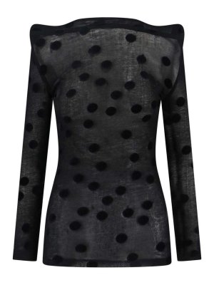 JUNYA WATANABE: Strickpullover mit Rundhalsausschnitt - Rundhalspullover - Schwarz