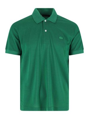 LACOSTE: polo shirts - Silk piqu polo shirt