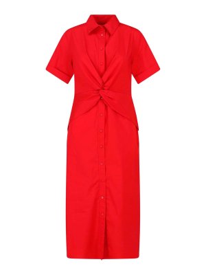 LAUREN RALPH LAUREN: ニーレングスドレス - 膝丈ドレス - 赤
