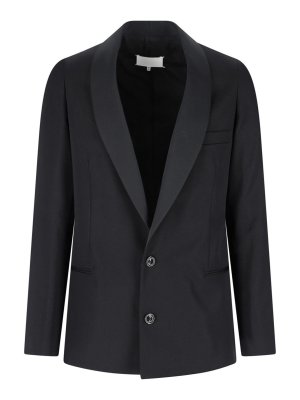 Maison Margiela: blazers - Single-breasted blazer in virgin wool