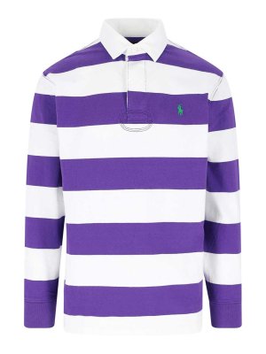 POLO RALPH LAUREN: polo shirts - Striped rugby polo