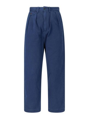 POLO RALPH LAUREN: casual trousers - Straight cotton trousers