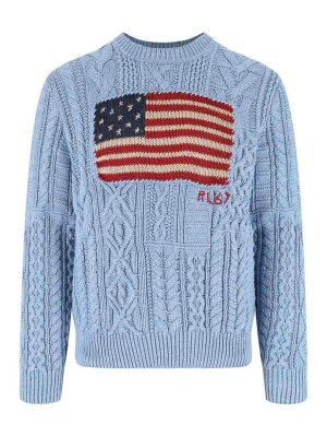 POLO RALPH LAUREN: polo shirts - American flag sweater