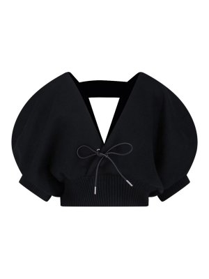 Sacai: Cardigans - Cardigan - Schwarz