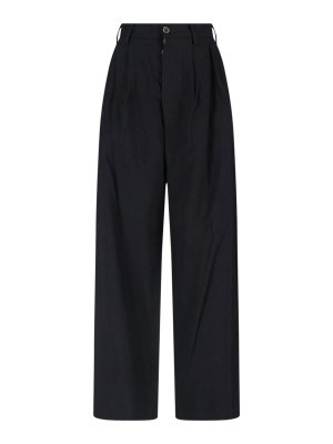 UMA WANG: Casual Hosen - Casual Hose - Schwarz