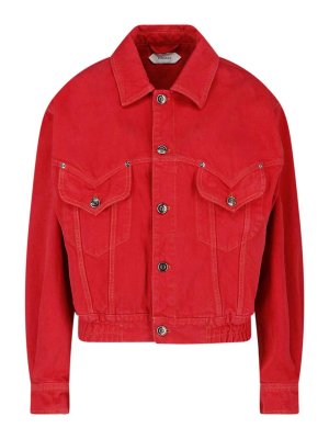VERSACE: denim jacket - Oversized denim blouson