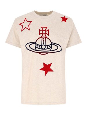 VIVIENNE WESTWOOD: t-shirts - orb T-shirt