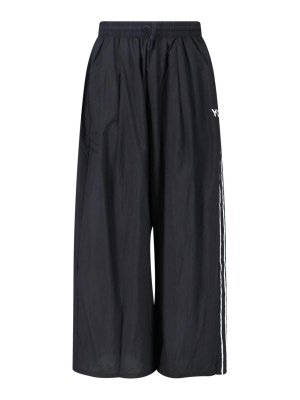 Y-3: casual trousers - Wide edge 3 stripes sports trousers