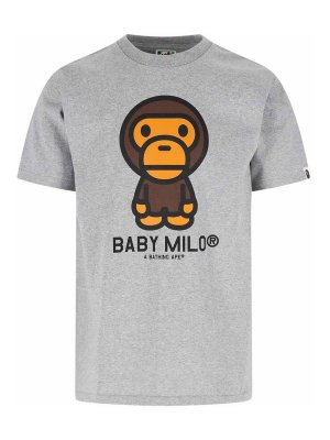 BAPE: t-shirts - baby milo logo t-shirt