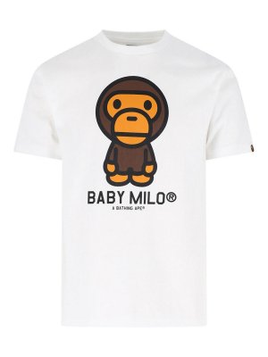 BAPE: T-shirts - T-Shirt - Blanc