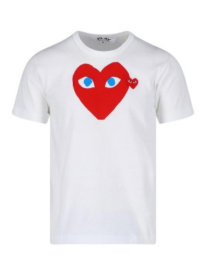 Comme des Garçons Play: Camisetas - Camiseta - Blanco