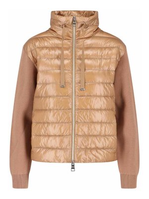 HERNO: padded jackets - Knitted and nylon down jacket