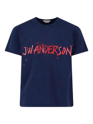J.W. ANDERSON: T-shirts - T-Shirt - Blau
