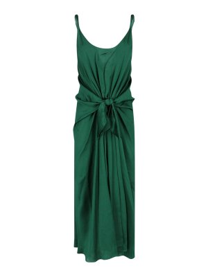 J.W. ANDERSON: knee length dresses - Silk midi dress