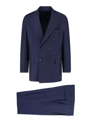 KITON: formal suits - Double-breasted wool suit