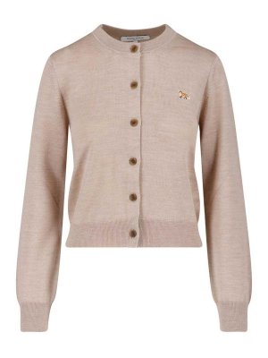 MAISON KITSUNÉ: カーディガン - カーディガン - ベージュ