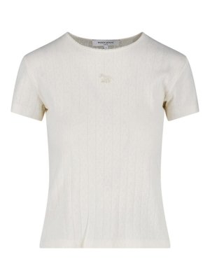 MAISON KITSUNÉ: Camisetas - Camiseta - Blanco