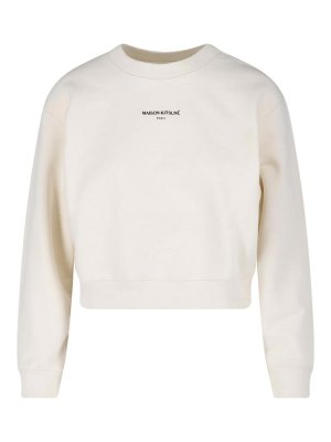 MAISON KITSUNÉ: Sweatshirts und Pullover - Sweatshirt - Weiß