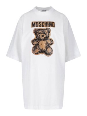 MOSCHINO: Vestidos media pierna - Vestido Midi - Blanco